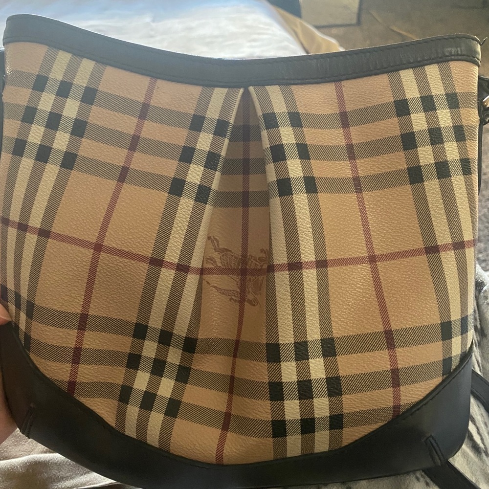 Burberry Medium Haymarket Crossbody and wallet